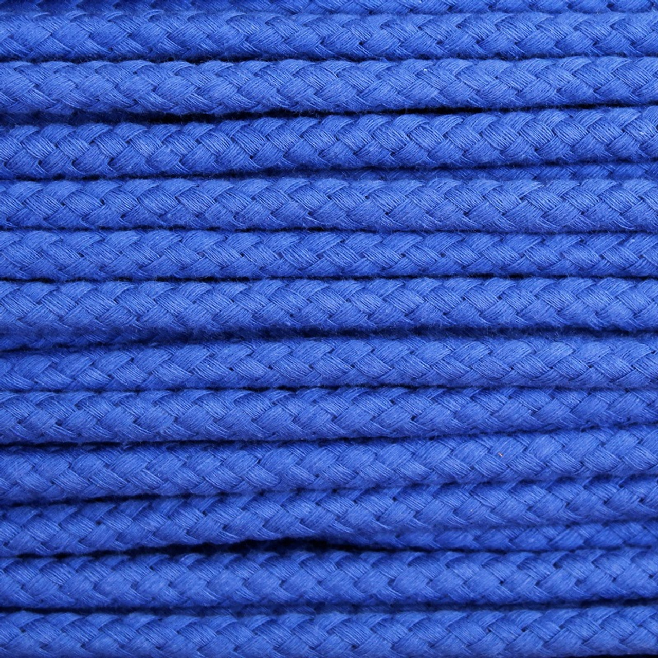 Beautiful Double Woven Cotton Cord (8 mm): Royal Blue at a great