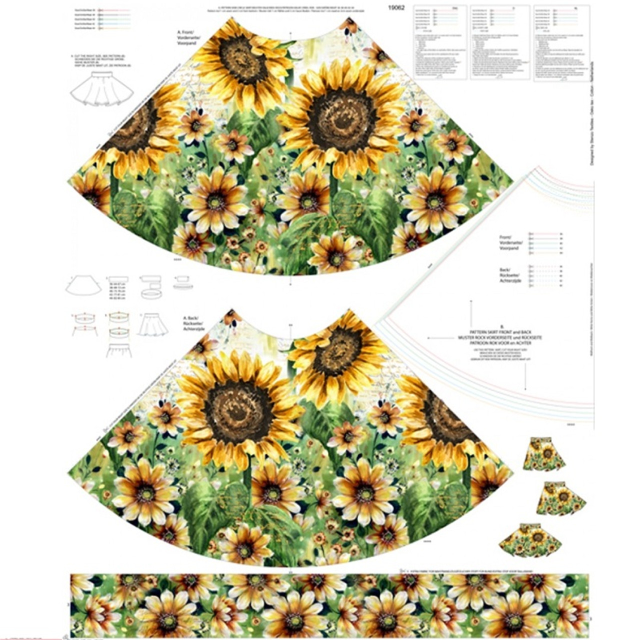 Dandelion skirt panel jersey knit from Stenzo (approximately 180