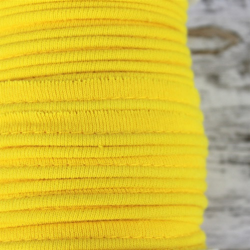 Cotton Knit Piping:  Yellow