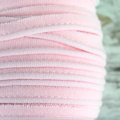 Cotton Knit Piping:  Light Pink