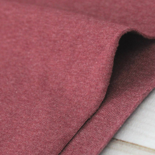Maike:  Heathered French Terry, Bordeaux