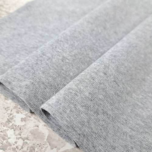 Heike Premium Ribbing, Heathered Light Grey