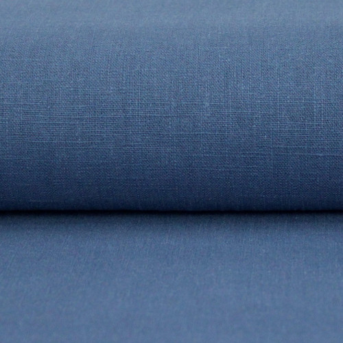  Linen 230g Enzyme Washed:  Denim Blue