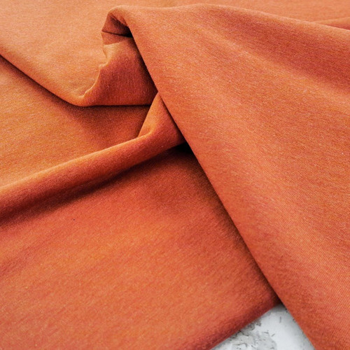 Maike Premium French Terry, Heathered Terracotta
