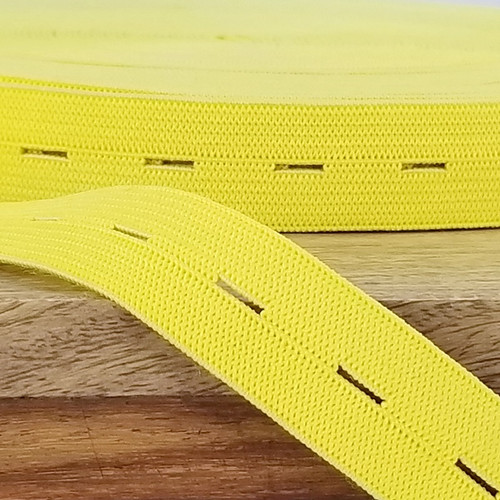 Buttonhole Elastic:  Yellow