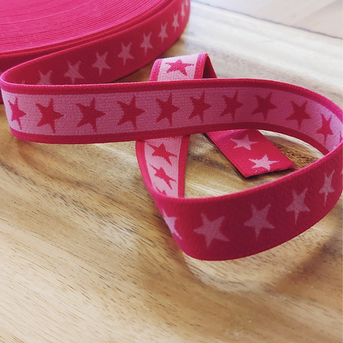 20 mm Soft Boxer Elastic: Fuchsia