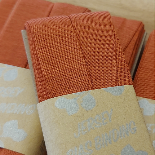 Viscose Knit Bias Binding:  Terracotta (3 meters)