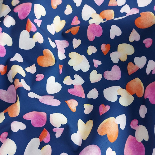 Shaded Hearts:  Digitally Printed Softshell, European Import