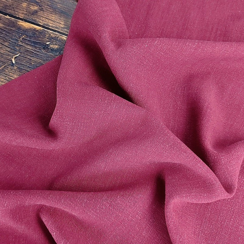 Viscose Linen Silky Noil, Sangria:  European Import