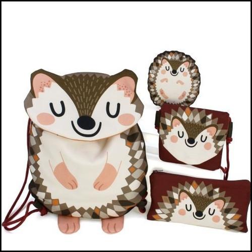 Hedgehog Bags Panel: Cotton Canvas, European Import