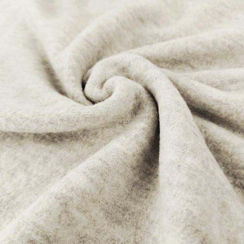 Merino Boiled Wool, Heathered Almond:  European Import