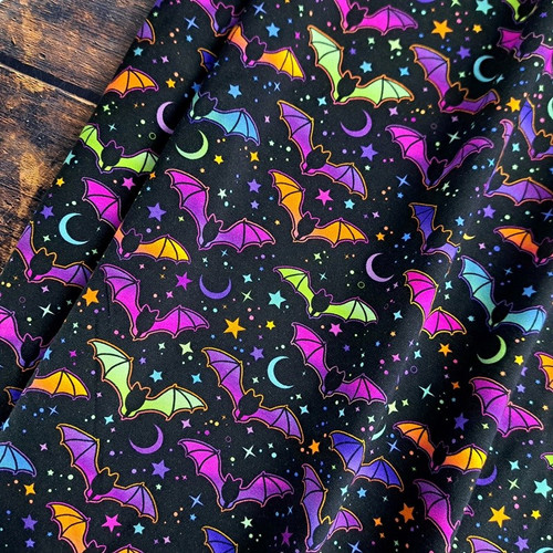 Bats In The Night:  Jersey Knit, European Import