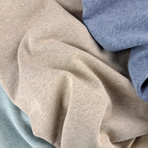 REMNANT: Alpine Fleece, Heathered Latte, European Import (69 cm)