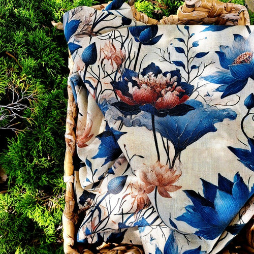 Beatrix, Linen & Viscose Woven Blend: European Import