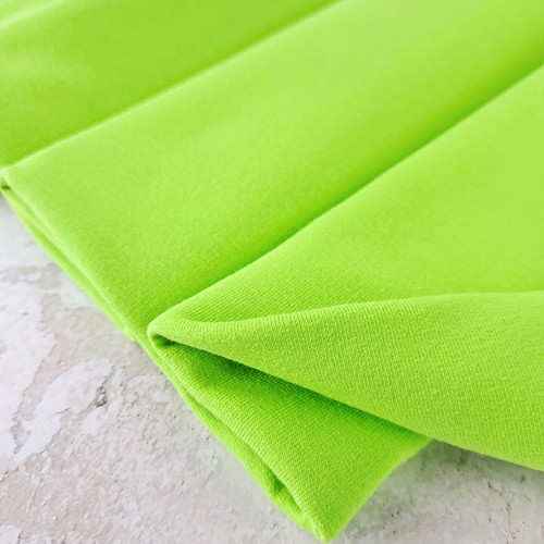 REMNANT:  Maike 2024 Colours:  Solid French Terry, Lime Green  (98 cm)