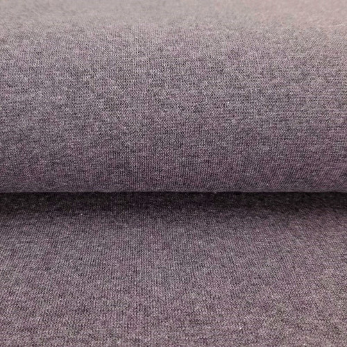 REMNANT:  Heike: Heathered Ribbing, Aubergine  (12 cm)