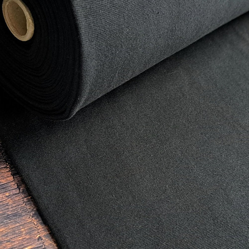 REMNANT: Solid Ribbing, Black: European Import (33 cm)