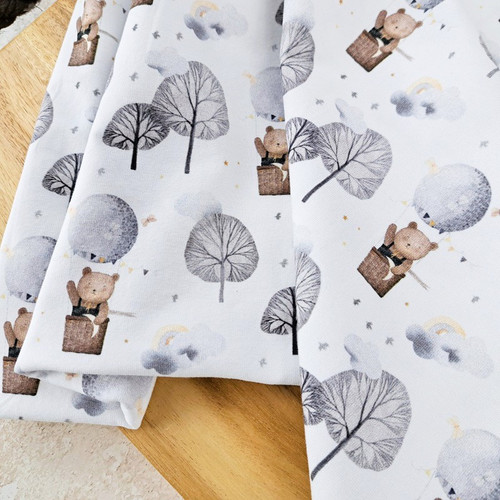 REMNANT: Stormy Travels:  Jersey Knit, European Import (154 cm)