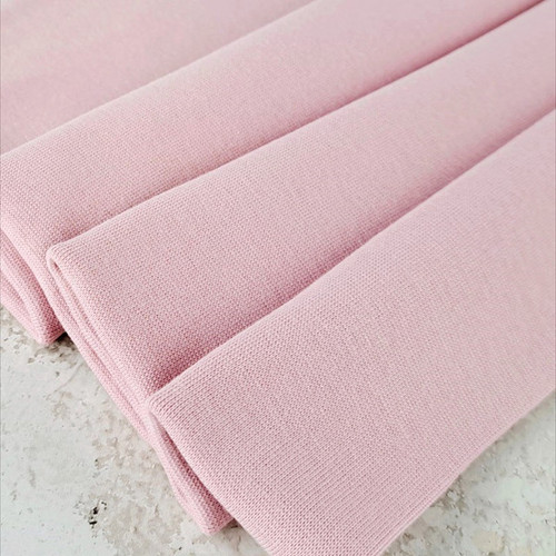 PRE-SALE: Heike, 2024 Colours: Solid Ribbing, Petal Pink (Priced per Meter)