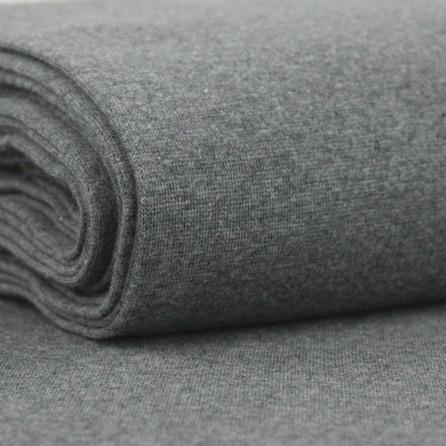 Heike: Heathered Ribbing, Medium Grey