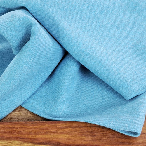 PRE-SALE: Heike Ribbing, Heathered Turquoise (Priced per Meter)