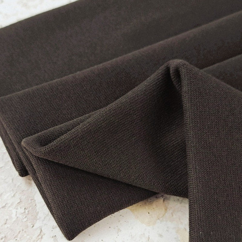 PRE-SALE: Heike 2024 Colours: Solid Ribbing, Chocolate (Priced per Meter)