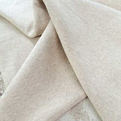 PRE-SALE: Heike Ribbing, Heathered Ecru (Priced per Meter)