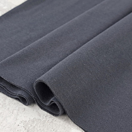 PRE-SALE: Heike 2024 Colours: Solid Ribbing, Pewter (Priced per Meter)