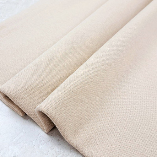 PRE-SALE: Heike 2024 Colours: Solid Ribbing, Almond (Priced per Meter)