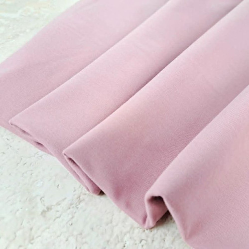 PRE-SALE: Maike Premium French Terry, Pink Pearl (Priced per Meter)