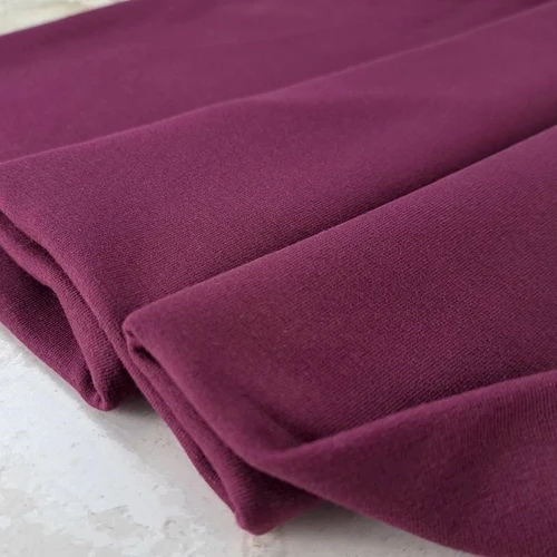 PRE-SALE: Maike Premium French Terry, Sangria (Priced per Meter)