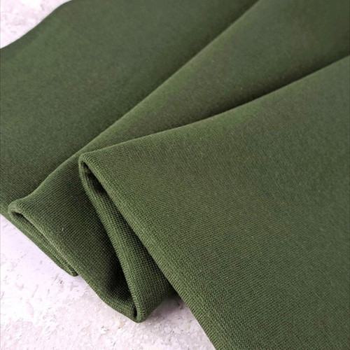 PRE-SALE: Maike 2024 Colours: Solid French Terry, Moss (Priced per Meter)