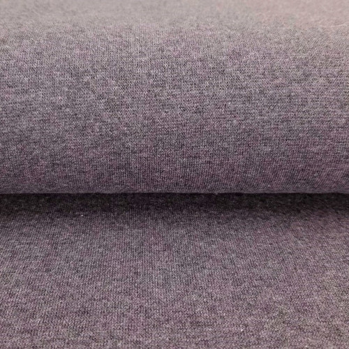 PRE-SALE: Maike: Heathered French Terry, Aubergine (Priced per Meter)