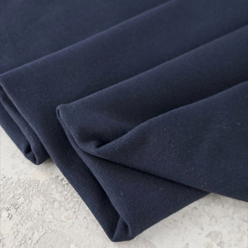 PRE-SALE: Maike 2024 Colours: Solid French Terry, Midnight (Priced per Meter)