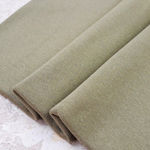 PRE-SALE: Maike 2024 Colours: Solid French Terry, Khaki (Priced per Meter)