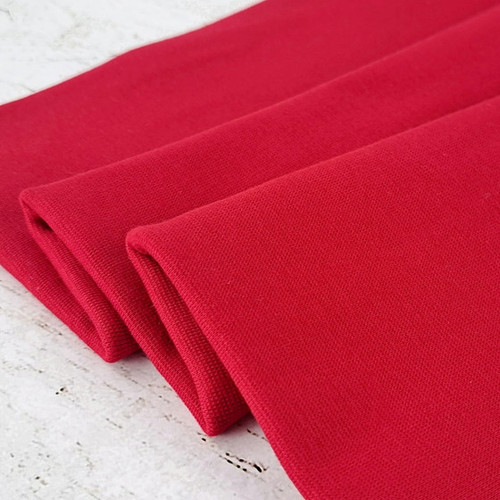 PRE-SALE: Maike 2024 Colours: Solid French Terry, Crimson (Priced per Meter)