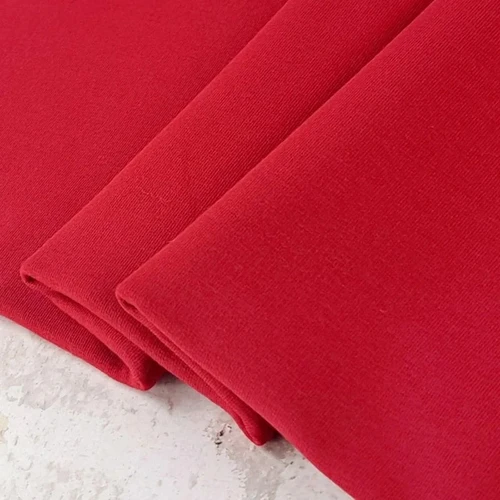PRE-SALE: Maike Premium French Terry, Crimson (Priced per Meter)