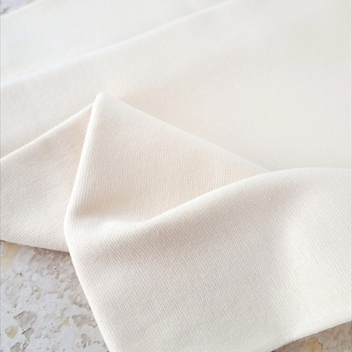 PRE-SALE: Maike 2024 Colours: Solid French Terry, Ecru (Priced per Meter)