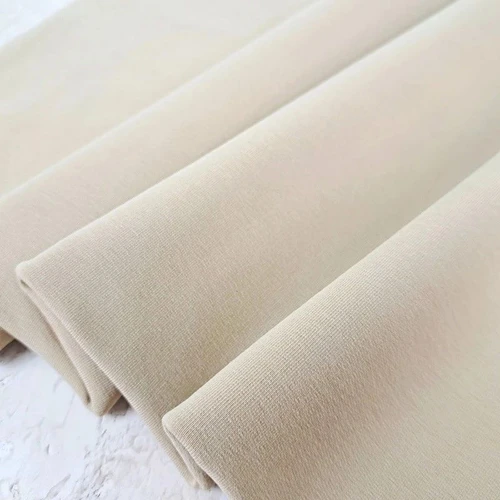 PRE-SALE: Maike Premium French Terry, Malted Milk (Priced per Meter)