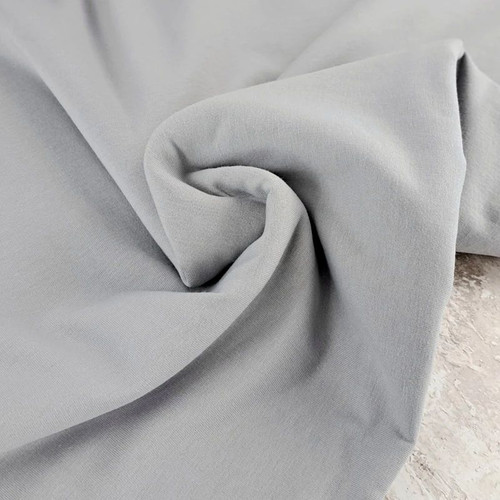 PRE-SALE: Eike Sweatshirt (Brushed French Terry), Silver (Priced per Meter)