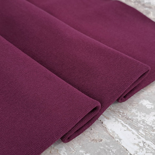 PRE-SALE: Eike 2024 Colours: Solid Brushed French Terry (Sweatshirt), Sangria (Priced per Meter)