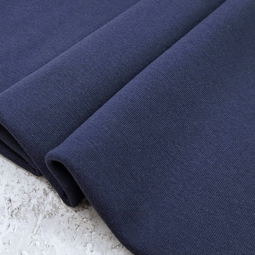 PRE-SALE: Eike 2024 Colours: Solid Brushed French Terry (Sweatshirt), Navy (Priced per Meter)