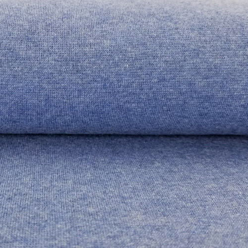 PRE-SALE: Eike: Heathered Brushed French Terry (Sweatshirt), Lapis Lazuli (Priced per Meter)