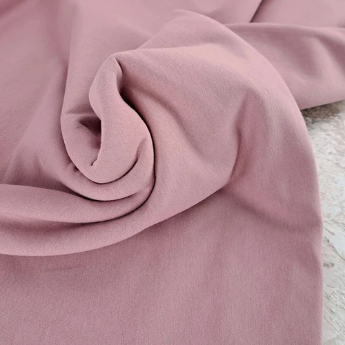PRE-SALE: Eike Sweatshirt (Brushed French Terry), Deep Rose (Priced per Meter)