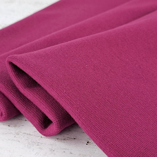 PRE-SALE: Eike 2024 Colours: Solid Brushed French Terry (Sweatshirt), Amaranth (Priced per Meter)