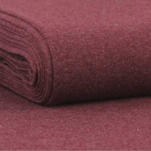 HEike: Heathered Ribbing, Bordeaux