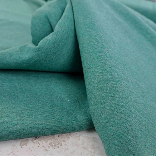 PRE-SALE: Eike Sweatshirt (Brushed French Terry), Heathered Winter Green (Priced per Meter)