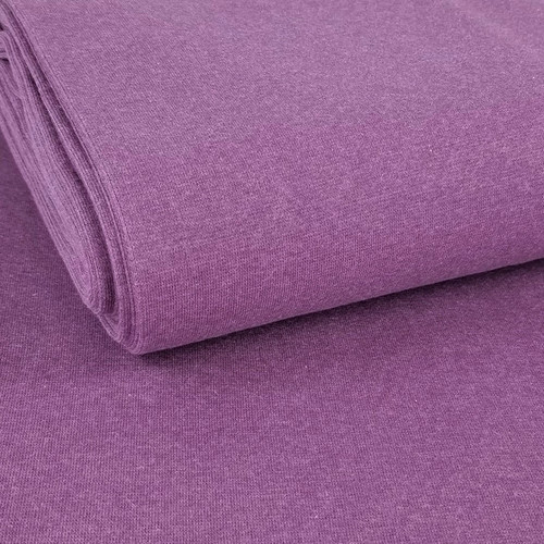 PRE-SALE: Eike: Heathered Brushed French Terry (Sweatshirt), Plum (Priced per Meter)