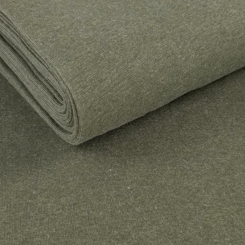 PRE-SALE: Eike: Heathered Brushed French Terry (Sweatshirt), Olive (Priced per Meter)