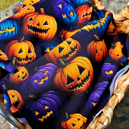 REMNANT: Jack o'Lantern:  French Terry, European Import (113 cm)